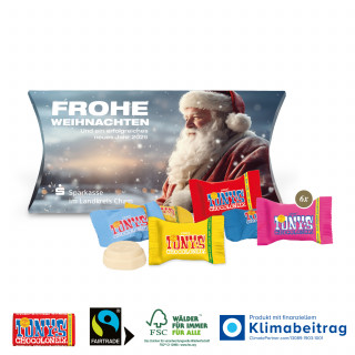 Kissenverpackung „Creative“ - 6 Stück (ca. 54 g) Tiny Tony´s Schokolade
