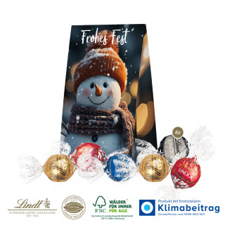 Werbetasche mit süßer Füllung - 6 Stück (ca. 75 g) Pralinés von Lindt Lindor
