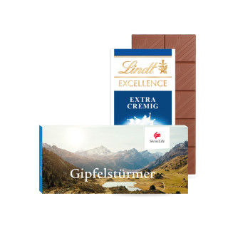 Lindt "Excellence" Schokoladentafel im Werbeschuber