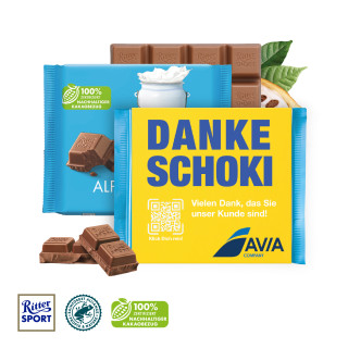 Ritter SPORT in Werbebanderole