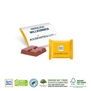 Werbebriefchen mit 1 Ritter Sport Mini