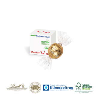 WERBEWÜRFEL - 1 Stück (ca. 12 g) Lindt Lindor Pralinés