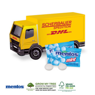 3D-Präsent mit Mentos Mint - LKW