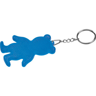 Reflektierender Schlüsselanhänger Bär VANESSA, blau