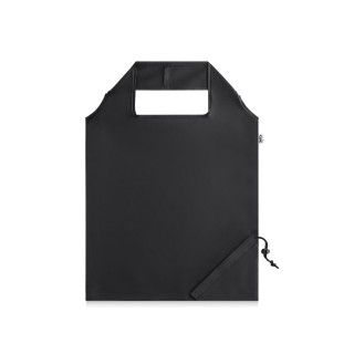 BEIRA. Faltbare Tragetasche aus 190T Polyester aus recyceltem (100% rPET), schwarz