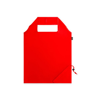 BEIRA. Faltbare Tragetasche aus 190T Polyester aus recyceltem (100% rPET), rot