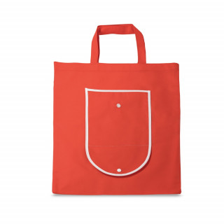 ARLON. Faltbare Einkaufstasche aus Non-woven, rot