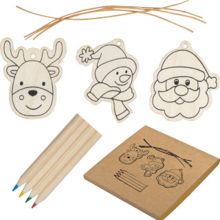 Christbaumanhänger zur Selbstgestaltung, beige