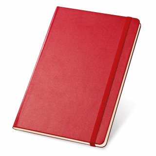 TWAIN. Notizbuch A5 mit linierten Blättern in Elfenbeinfarbe, rot