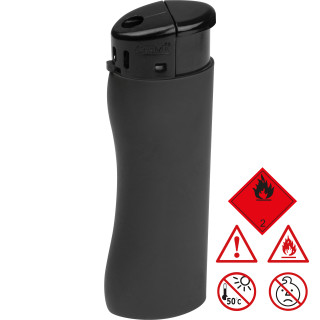 Elektronik Feuerzeug, ergonomisch ANATOL, schwarz