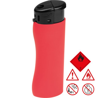 Elektronik Feuerzeug, ergonomisch ANATOL, rot