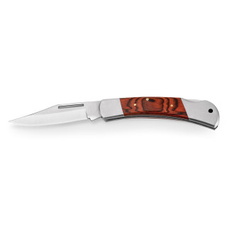 FALCON II. Taschenmesser aus Edelstahl und Holz, natur - dunkel