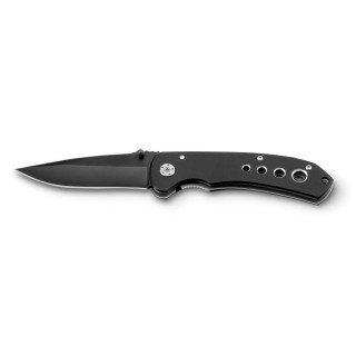 NINJA. Taschenmesser aus Edelstahl und Metall, schwarz
