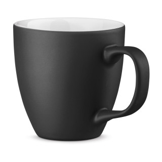 PANTHONY MAT. Becher aus Hydroglasur-Porzellan mit 450 ml Fassungsvermögen, schwarz