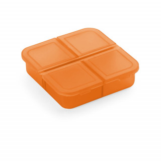 ROBERTS. Tablettenbox mit 4 Fächern, orange