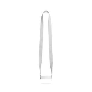 SWINDON. SET Lanyard SUBLIMATION Long II (20 mm) Duo mit sublimiertem elastischem Becherhalter, 301 - weiß