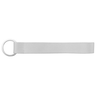 SLOUGH. SET Lanyard SUBLIMATION Short II (20 mm) aus recyceltem Polyester (100% rPET) mit Ø 32 mm Ring, 301 - weiß