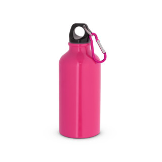 LANDSCAPE S. Aluminium-Sportflasche mit Karabiner 400 ml, rosa
