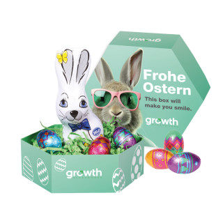 Großes Osternest, Klett Schokoladen-Eier und Osterhase