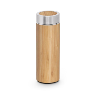 NATUREL. Isolierkanne aus Bambus und Edelstahl (90% recycelt) (430 mL), natur