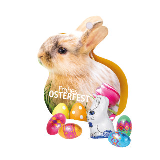 Werbe-Hase, Klett Schokoladen-Eier und Osterhase