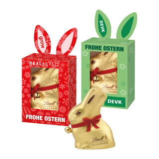 Werbekartonage, Lindt Goldhase, 50 g