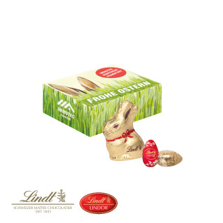 Oster-Präsentbox, Lindt Ostereier und Osterhase