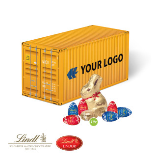 3D Präsent "Container" Ostern, Lindt Schokolade