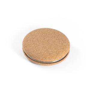 TILBURY. Doppelter Taschenspiegel aus Kork, natur