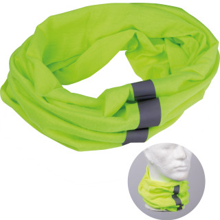 Bandana Loop Schal mit Reflektorstreifen IGNACIO, gelb