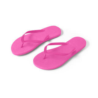 MAUPITI S / M. Bequeme Flip-Flops mit PE-Sohle und PVC-Riemen, rosa