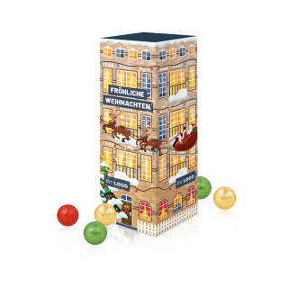 Adventskalender "Turm", Fairtrade® Schokolade