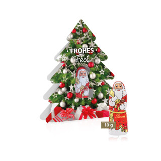Weihnachtsbaum mit Lindt Weihnachtsmann, 10g