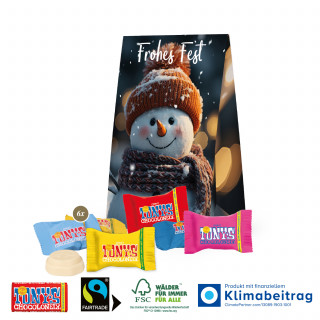 Werbetasche mit süßer Füllung - 6 Stück (ca. 54 g) Tiny Tony´s Schokolade