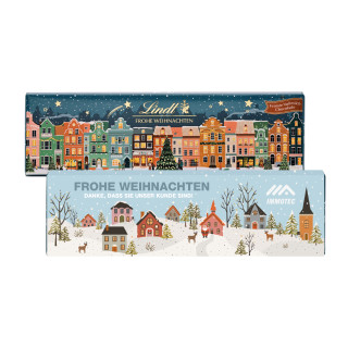 Lindt Schokoladentafel "Frohe Weihnachten", 300 g im Werbeschuber