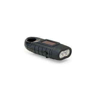 SOLARKY. Kompakte 0.5 W ABS-Taschenlampe mit 3 weißen LEDs mit 90 Lumen, schwarz