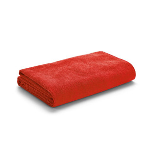 CALIFORNIA. Strandtuch aus Mikrofaser (250 g/m²), rot