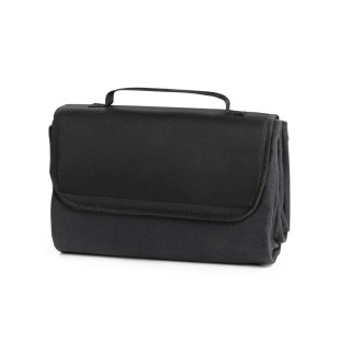 RILEY. EPE-gefütterte Picknick-Decke (180 g/m²), schwarz