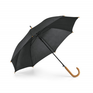 PATTI. Regenschirm aus 190T-Polyester mit automatischer Öffnung, schwarz