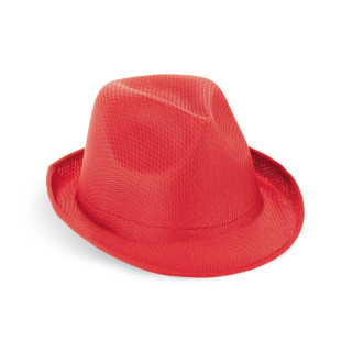 MANOLO. Hut aus PP, rot