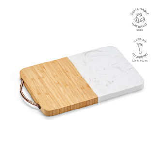 Degas Schneidebrett aus Marmor und Bambus. Mit Griff, natur