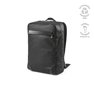 Vienna 23L Rucksak,recyceltes Baumwolle 340gsm und rPU. Laptops bis 17", schwarz