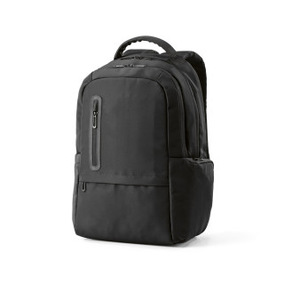 "Chicago" 20 l Rucksack aus recyceltem PET für Laptops bis 17", schwarz