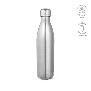 "Mississippi 800P Bottle" Trinkflasche aus recyceltem Edelstahl, 810 ml, glänzend, silber
