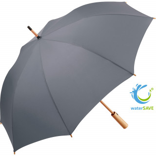 AC-Midsize-Bambus-Stockschirm ÖkoBrella, grau wS