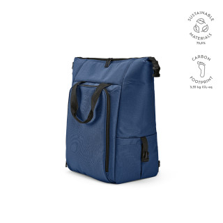 "Dublin Cooler" 28L Kühltasche aus rPET mit Fronttasche und zwei Seitentaschen, blau