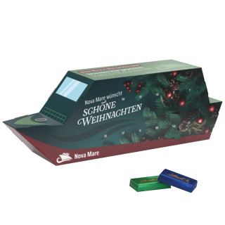 Adventskalender "Schiff", Lindt Schokotäfelchen