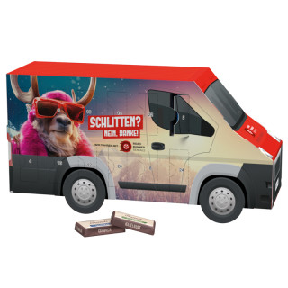 Adventskalender "Transporter", Sarotti Schokotäfelchen