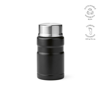 "Dali 800 Food Flask" Thermobehälter aus recyceltem Edelstahl, 810 ml, doppelwandig, schwarz