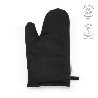 "Titian Kitchen Glove" Küchenhandschuh aus recycelter Baumwolle (220 g/m²), schwarz